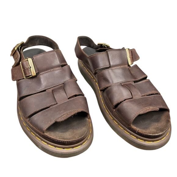 Dr. Marten’s Men’s Flash Brown Leather Fishermans Sandals Size US 13 main image 5